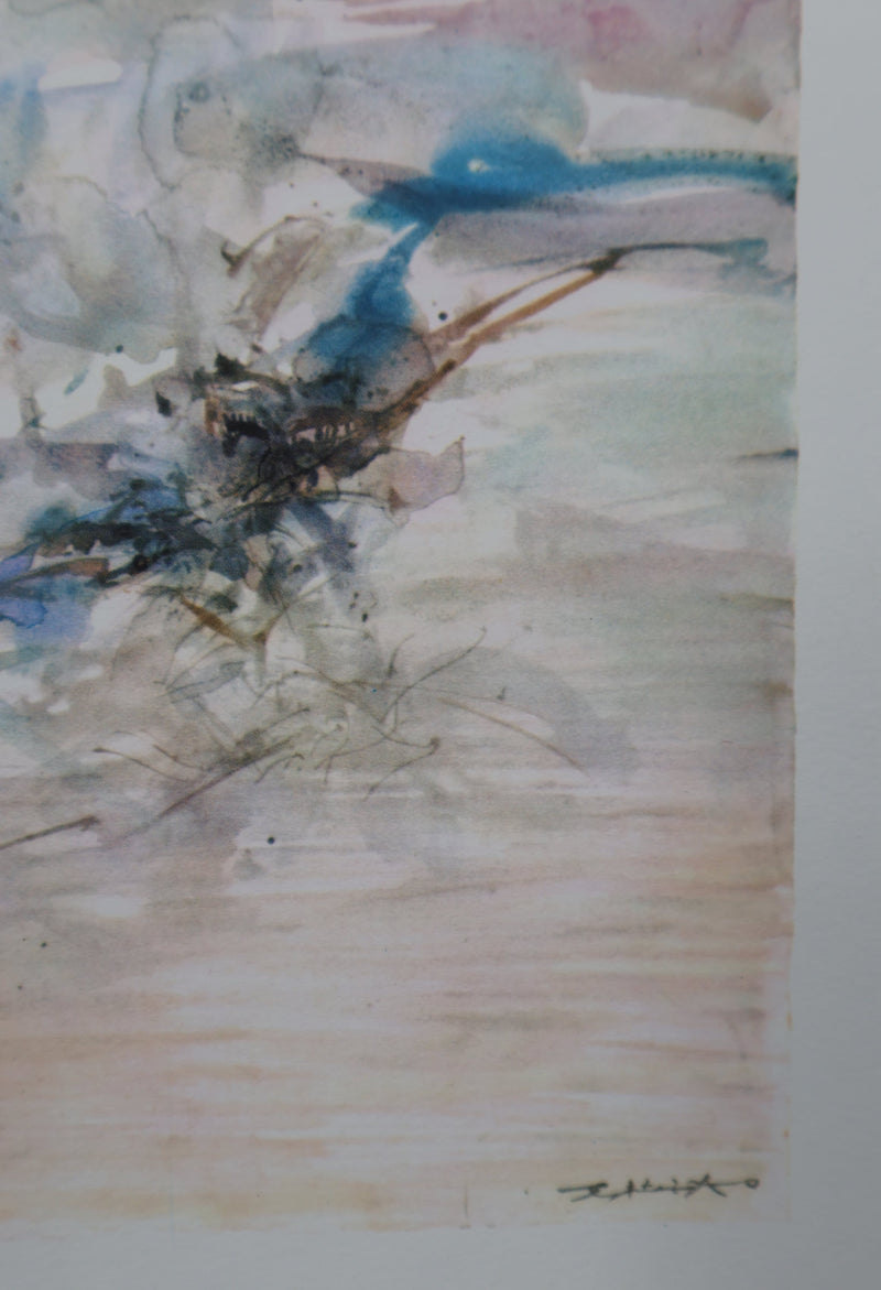 ZAO Wou-Ki : Brise du large, Gravure signée