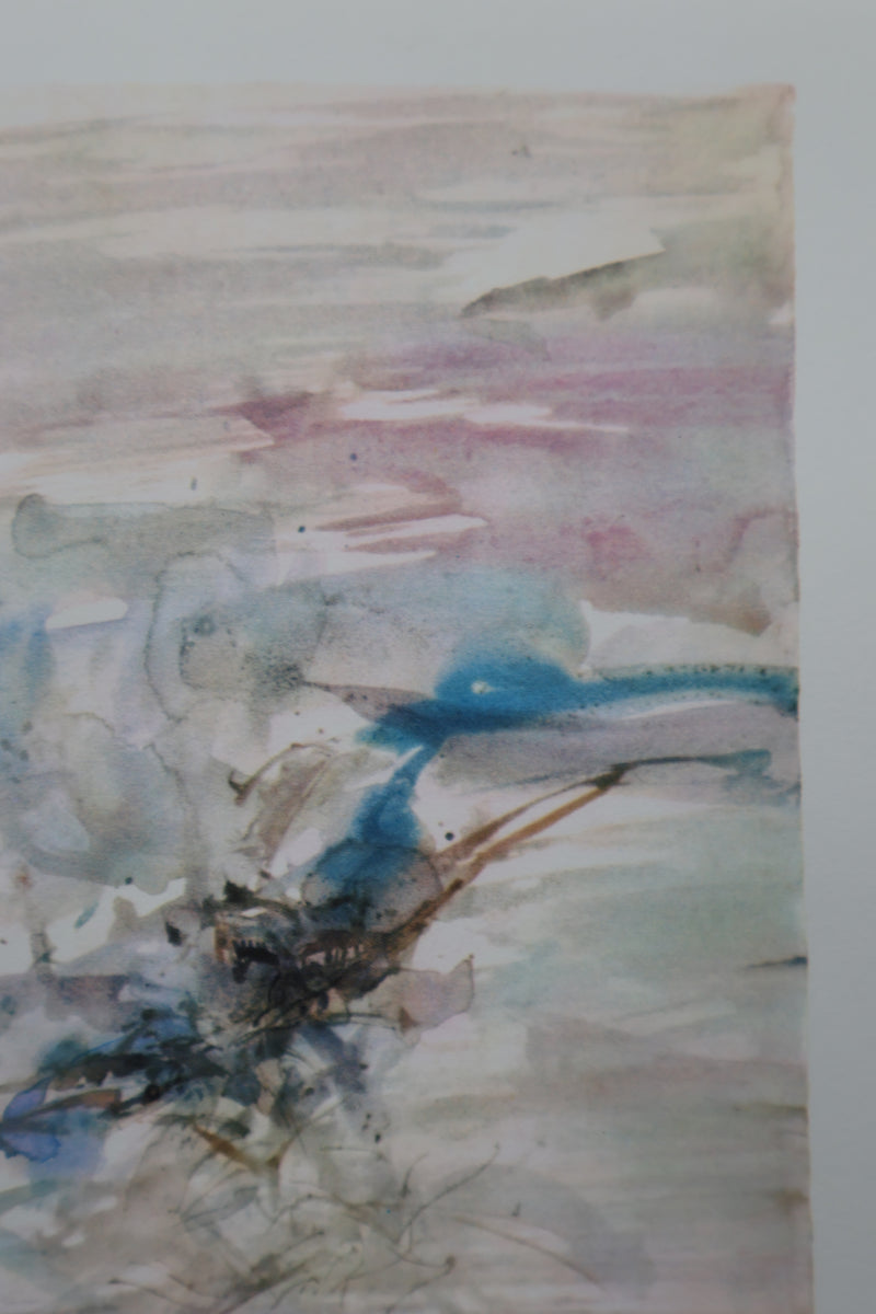 ZAO Wou-Ki : Brise du large, Gravure signée