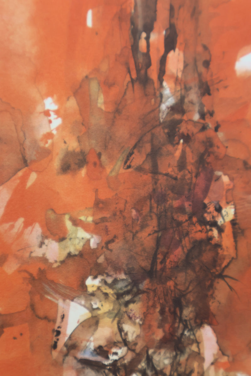 ZAO Wou-Ki : Le Volcan, Gravure signée