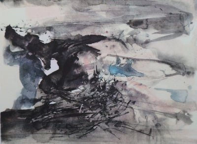 ZAO Wou-Ki : Les Cendres, Gravure signée