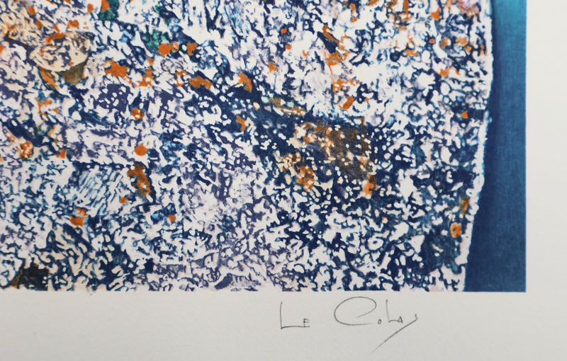 Pierre LE COLAS : Femme en rêve, Lithographie originale signée