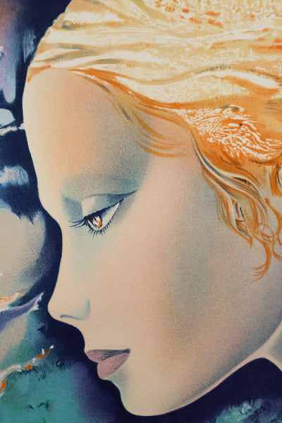 Pierre LE COLAS : Femme en rêve, Lithographie originale signée