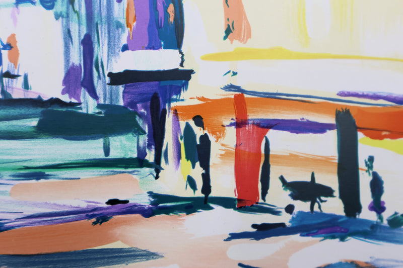 Pierre BELLIER : Cannes, La Croisette, Lithographie originale signée