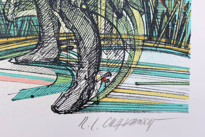 Roger-Louis CHAVANON : Napoléon, Lithographie originale signée