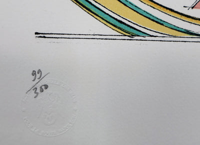 Roger-Louis CHAVANON : Napoléon, Lithographie originale signée