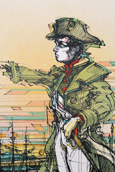 Roger-Louis CHAVANON : Napoléon, Lithographie originale signée