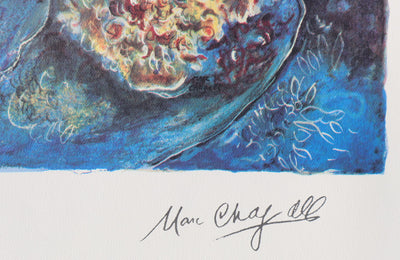 Marc CHAGALL: The Bride with Flowers, Signed Lithograph