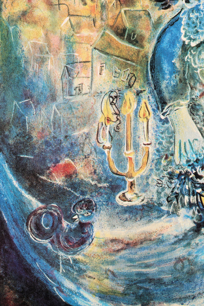 Marc CHAGALL: The Bride with Flowers, Signed Lithograph