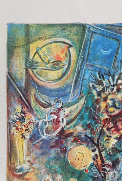 Marc CHAGALL: The Bride with Flowers, Signed Lithograph
