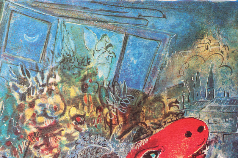 Marc CHAGALL: The Bride with Flowers, Signed Lithograph