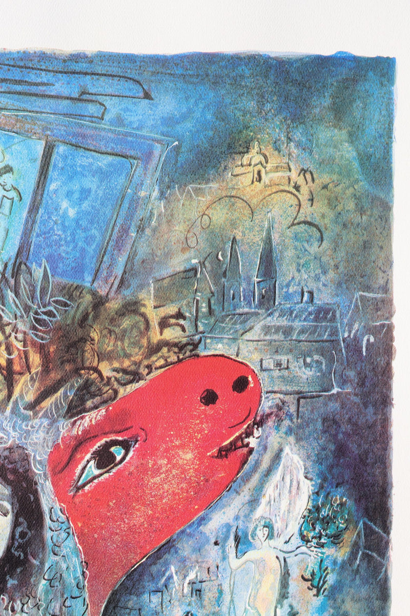 Marc CHAGALL: The Bride with Flowers, Signed Lithograph