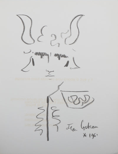 Jean COCTEAU: The Crowned Toreador, Original signed lithograph