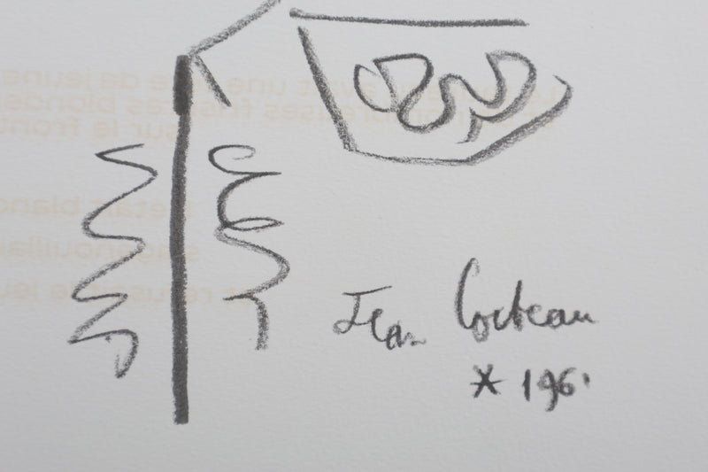 Jean COCTEAU: The Crowned Toreador, Original signed lithograph