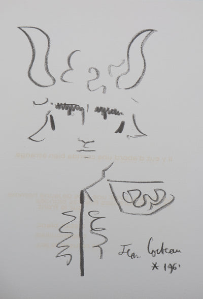 Jean COCTEAU: The Crowned Toreador, Original signed lithograph