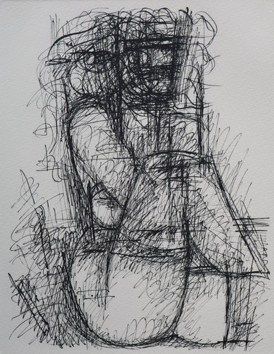 Marcel GROMAIRE : Belle femme nue jambes relevées, Gravure, 1952