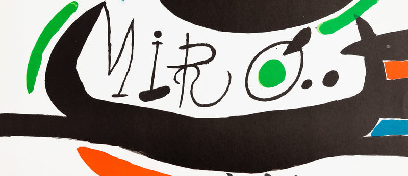 Joan MIRO : Osak, Affiche originale (photo de détail 4) - Crédit photo : Galerie Art.Paris