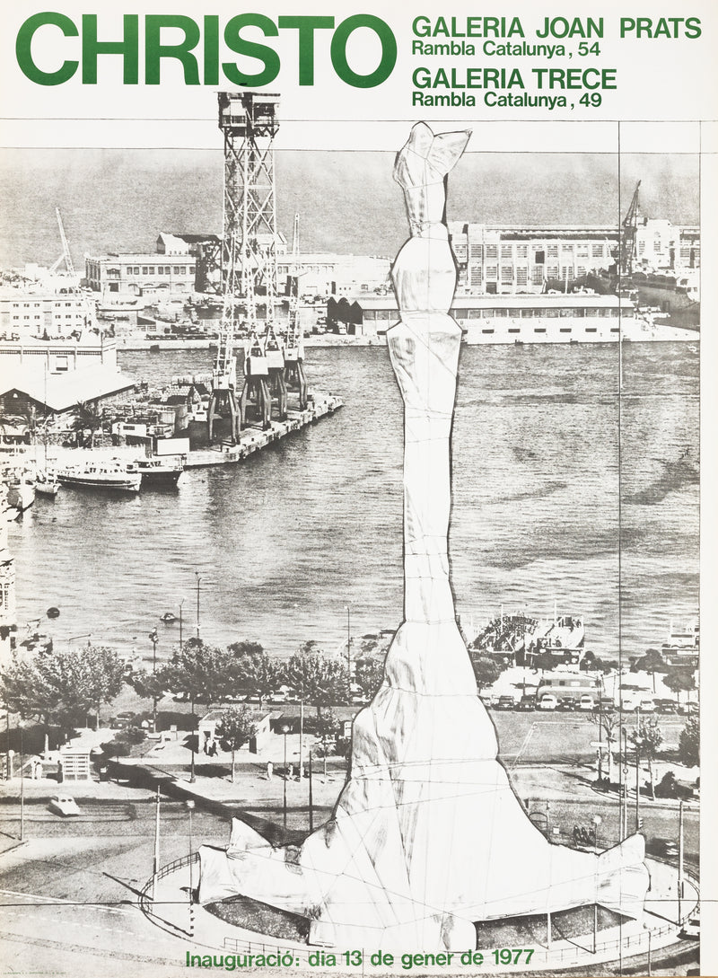 Javacheff CHRISTO : Vue sur le fleuve, Affiche originale (vue générale) - Crédit photo : Galerie Art.Paris