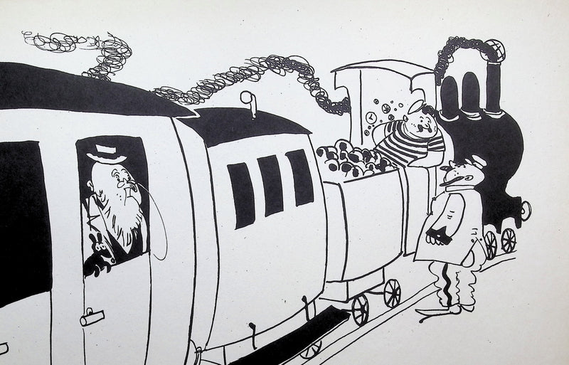 Robert CARRIZEY : Le petit train, Lithographie originale (photo de détail 3) - Crédit photo : Galerie Art.Paris