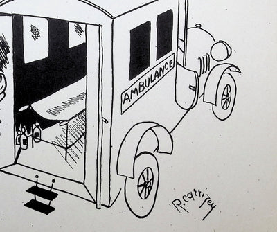 Robert CARRIZEY : L'ambulance, Lithographie originale (photo de détail 5) - Crédit photo : Galerie Art.Paris