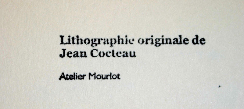 Jean COCTEAU : Le petit ramoneu, Lithographie originale (photo de détail 4) - Crédit photo : Galerie Art.Paris