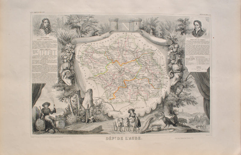 Victor LEVASSEUR : Carte ancienne de l&