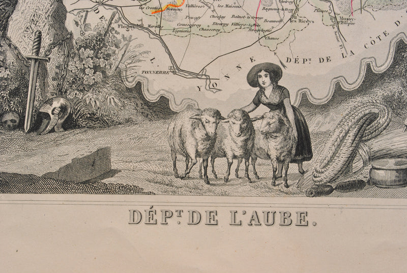 Victor LEVASSEUR : Carte ancienne de l&