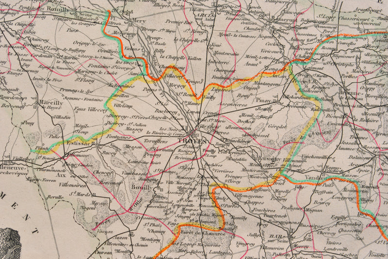 Victor LEVASSEUR : Carte ancienne de l&