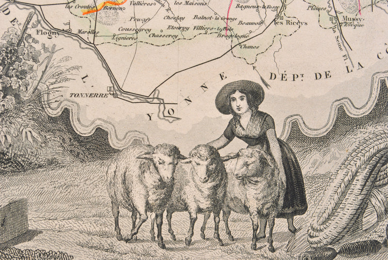 Victor LEVASSEUR : Carte ancienne de l&