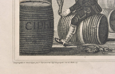 Victor LEVASSEUR : Carte ancienne du Calvados, Gravure originale (photo de détail 6) - Crédit photo : Galerie Art.Paris