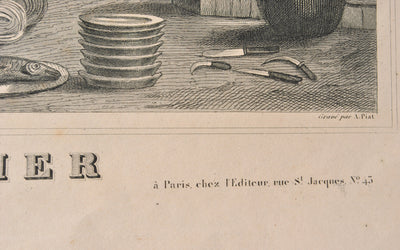 Victor LEVASSEUR : Carte ancienne du Cher, Gravure originale (photo de détail 4) - Crédit photo : Galerie Art.Paris