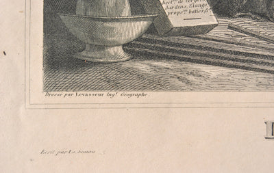 Victor LEVASSEUR : Carte ancienne du Cher, Gravure originale (photo de détail 5) - Crédit photo : Galerie Art.Paris