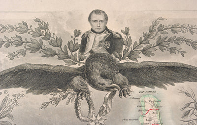 Victor LEVASSEUR : Carte ancienne de la Corse, Gravure originale (photo de détail 10) - Crédit photo : Galerie Art.Paris