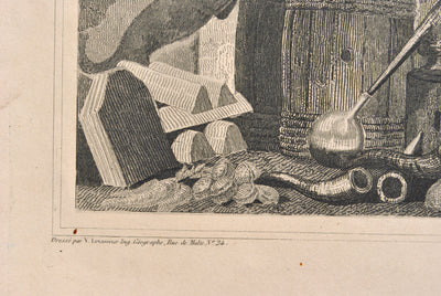 Victor LEVASSEUR : Carte ancienne du Gard, Gravure originale (photo de détail 4) - Crédit photo : Galerie Art.Paris