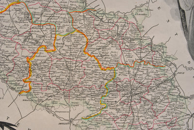 Victor LEVASSEUR : Carte ancienne du  Pas de Calais, Gravure originale (photo de détail 12) - Crédit photo : Galerie Art.Paris