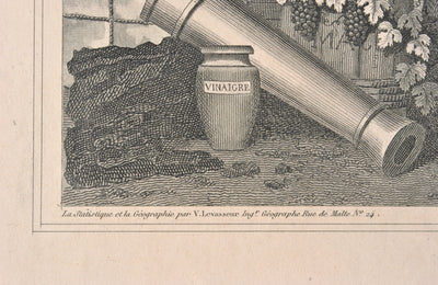 Victor LEVASSEUR : Carte ancienne de Saône et Loire, Gravure originale (photo de détail 4) - Crédit photo : Galerie Art.Paris