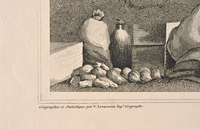 Victor LEVASSEUR : Carte ancienne de l'Ile Bourbon, Gravure originale (photo de détail 4) - Crédit photo : Galerie Art.Paris