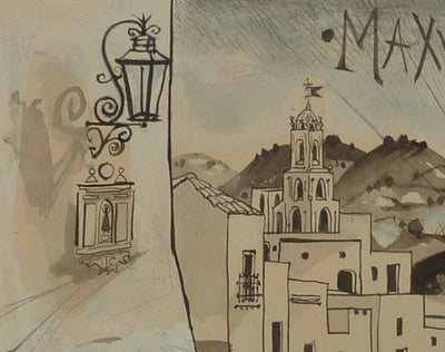 Pierre-Yves TREMOIS : Petit village espagnol, Dessin original (photo de détail 4) - Crédit photo : Galerie Art.Paris
