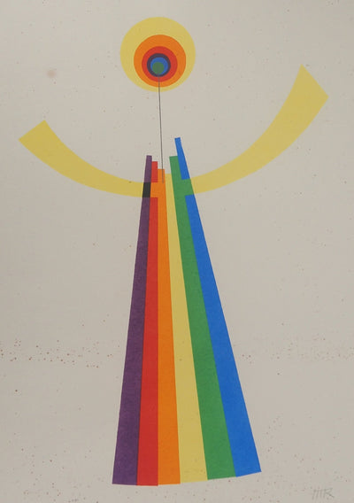 Man RAY : Mime en couleurs, Lithographie originale (photo de détail 3) - Crédit photo : Galerie Art.Paris