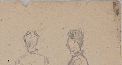 Louis HAYET : Les retrouvailles, Dessin original (photo de détail 8) - Crédit photo : Galerie Art.Paris