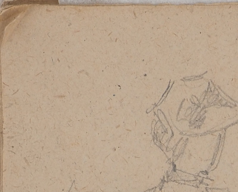 Louis HAYET : Jeune femme et son chien, Dessin original (photo de détail 7) - Crédit photo : Galerie Art.Paris