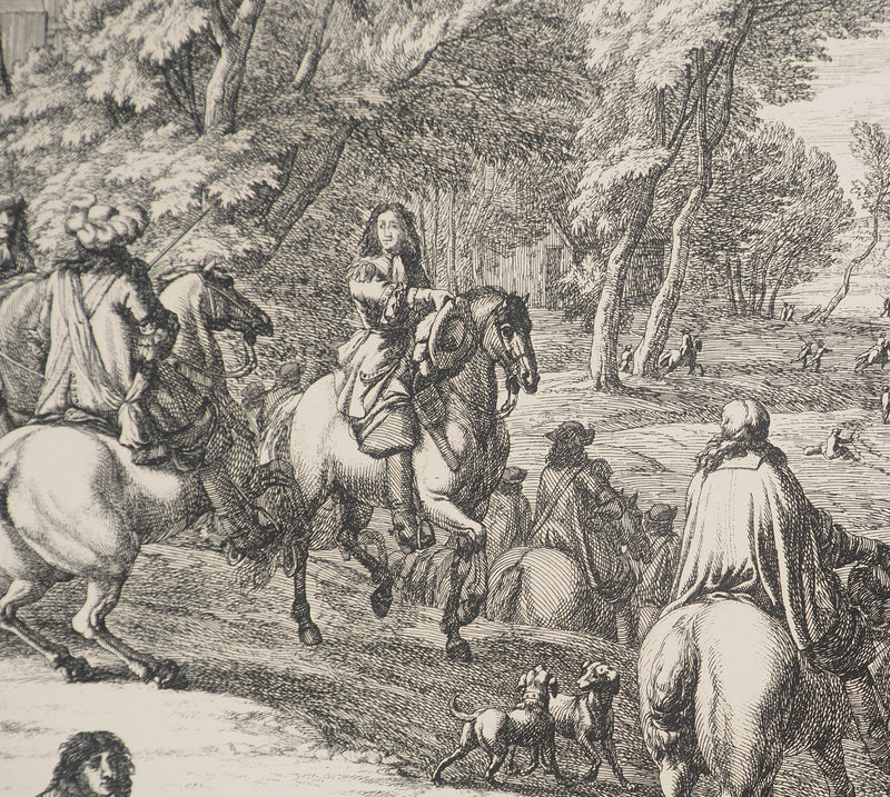 Adam Frans VAN DER MEULEN :, Gravure originale (photo de détail 4) - Crédit photo : Galerie Art.Paris