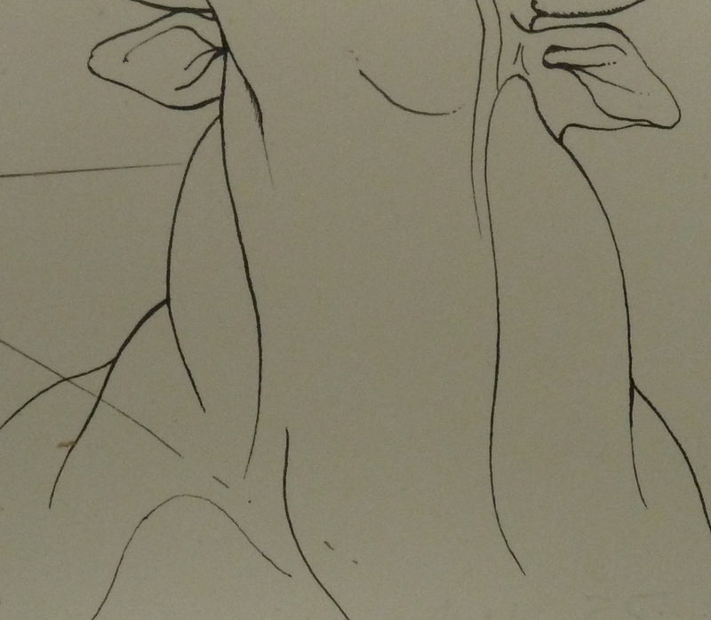 Pierre-Yves TREMOIS : Le taureau, Dessin original (photo de détail 5) - Crédit photo : Galerie Art.Paris