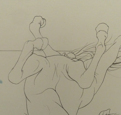 Pierre-Yves TREMOIS : La chute du cheval, Dessin original (photo de détail 5) - Crédit photo : Galerie Art.Paris