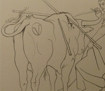 Pierre-Yves TREMOIS : Le toréro, Dessin original (photo de détail 5) - Crédit photo : Galerie Art.Paris