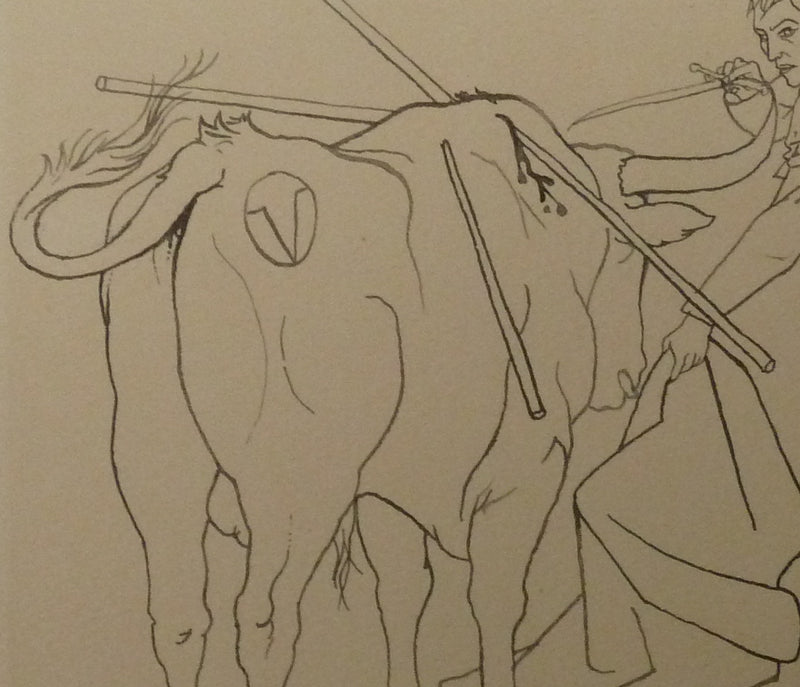 Pierre-Yves TREMOIS : Le toréro, Dessin original (photo de détail 5) - Crédit photo : Galerie Art.Paris