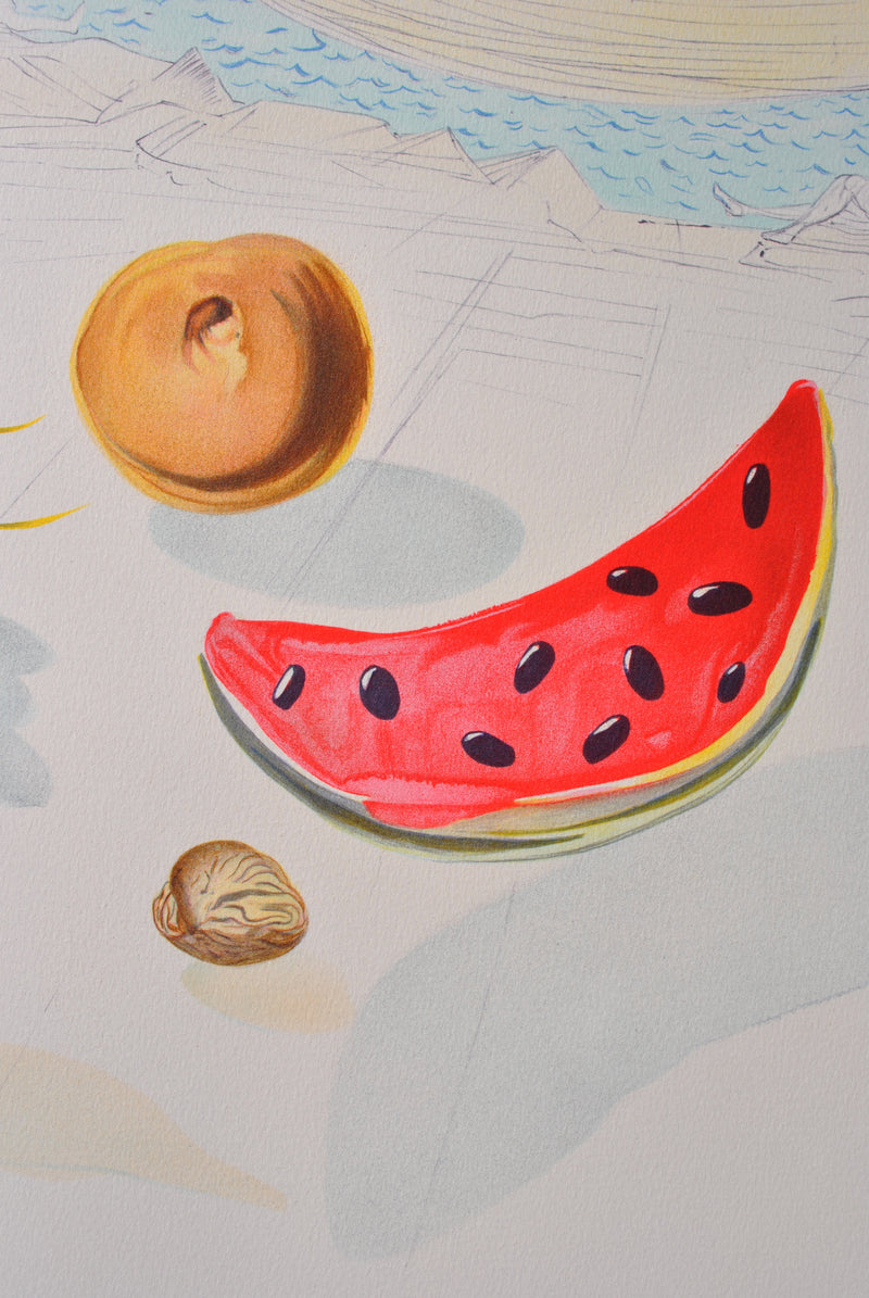 Salvador DALI : Bateaux et fruits, Lithographie originale (photo de détail 8) - Crédit photo : Galerie Art.Paris