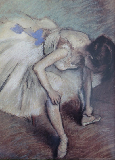 Edgar DEGAS: Dancer adjusting her slipper, Signed silkscreen