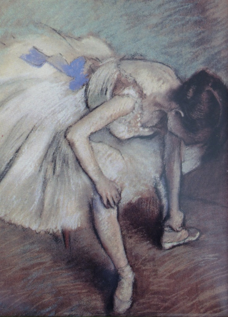 Edgar DEGAS: Dancer adjusting her slipper, Signed silkscreen