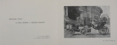 V. ROSE : Le Théâtrophone, Gravure signée