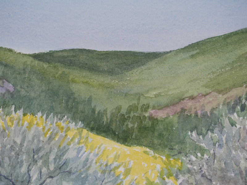 Salomon Alfred BOISECQ : Les oliviers, Aquarelle originale (photo de détail 6) - Crédit photo : Galerie Art.Paris